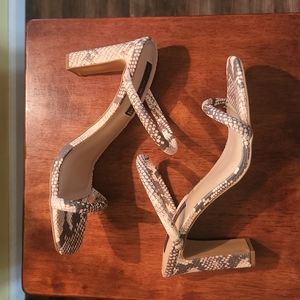 Snake print sandal